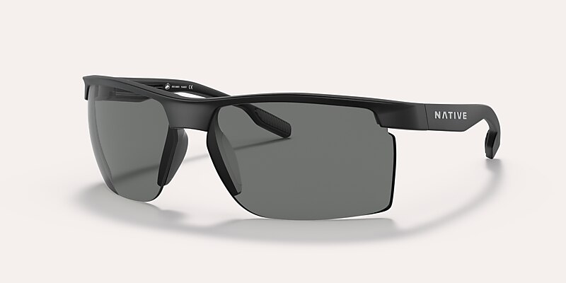 Sunglasses Native Ridge-Runner XL (68-09) with Grey lens and Matte Black frame Image 1 of 5