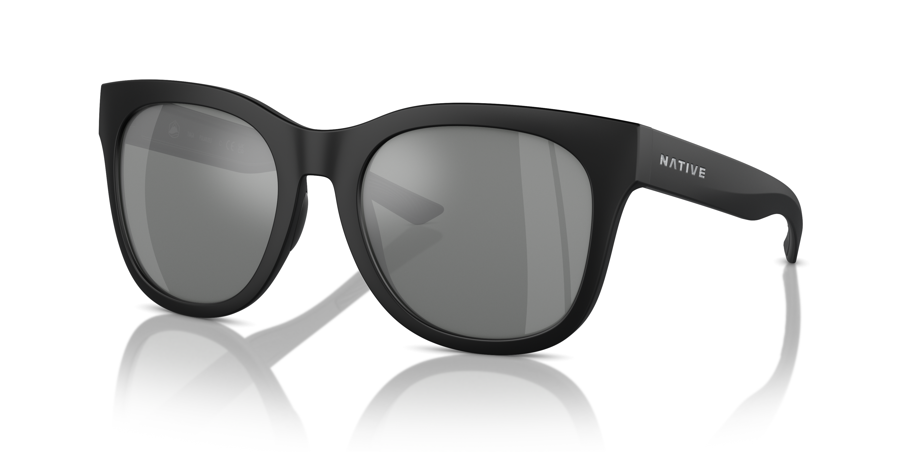 Tiaga Sunglasses Silver Reflex Polarized | Native Eyewear®