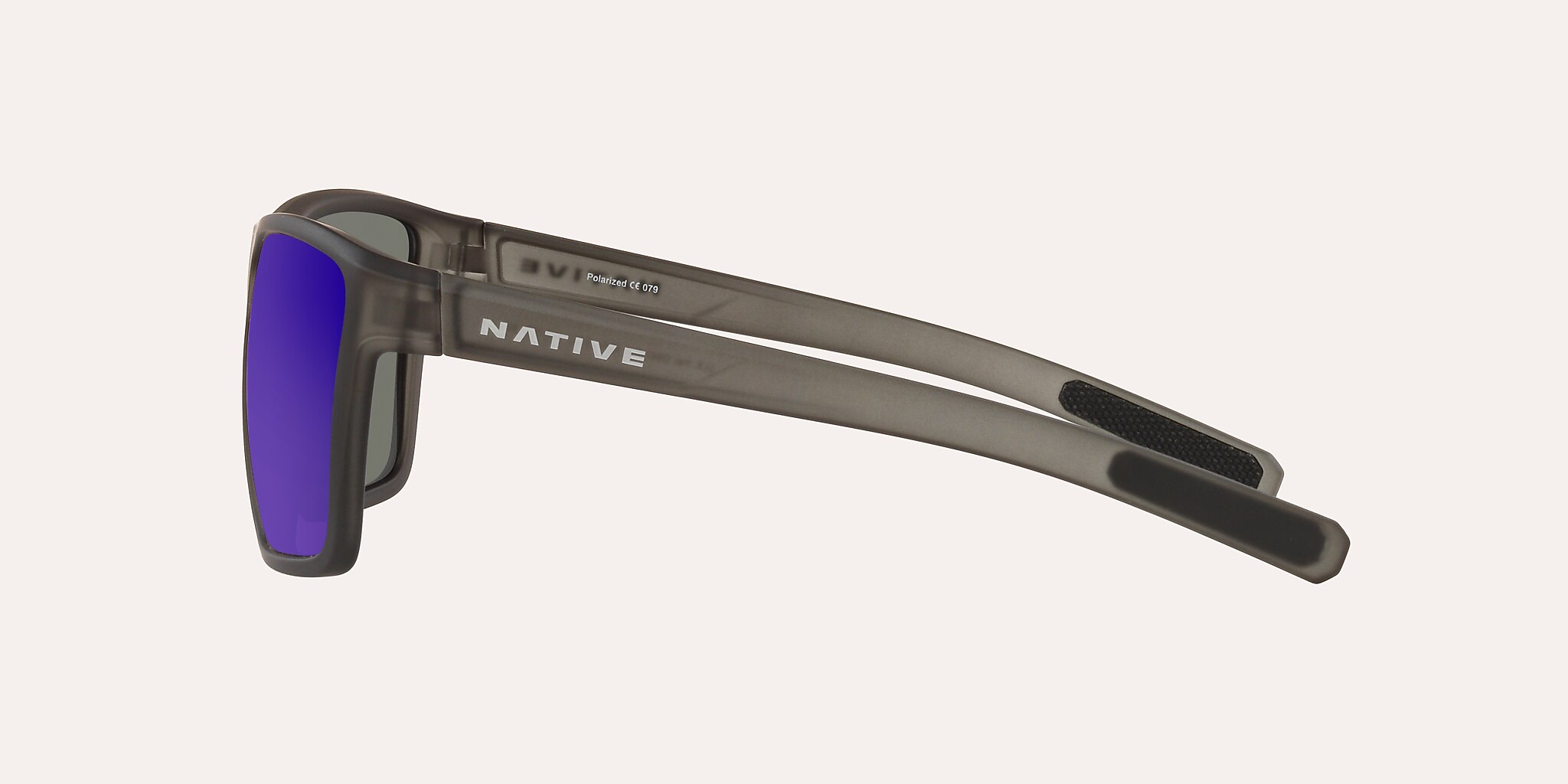 Sunglasses Native Wells XL M (64-12) with Blue Reflex lens and Smoke Crystal frame Image 3 of 4