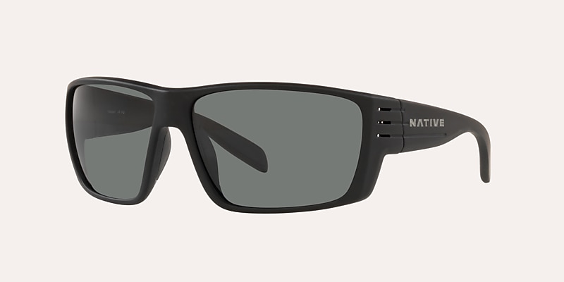 Sunglasses Native Griz L (66-14) with Grey lens and Matte Black frame Image 1 of 4