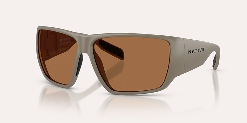 Sunglasses Native Sightcaster II L (64-13) with Brown lens and Matte Desert Tan frame Image 1 of 6
