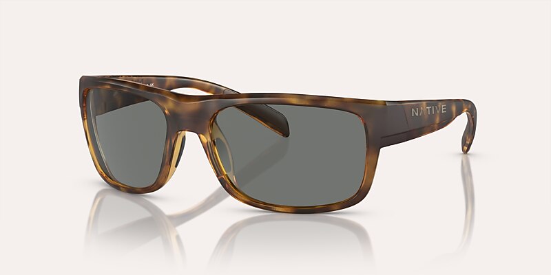 Sunglasses Native Ashdown M (59-17) with Grey Polarized lens and Matte Tortoise frame Image 1 of 5