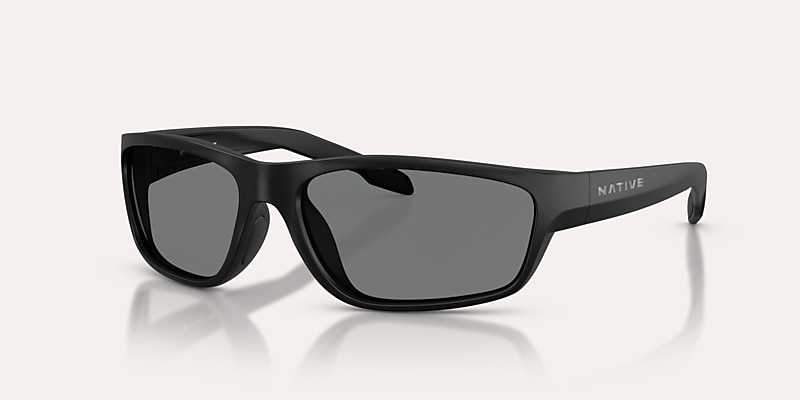 Sunglasses Native Craggy M (60-16) with Grey Polarized lens and Matte Black frame Image 1 of 5