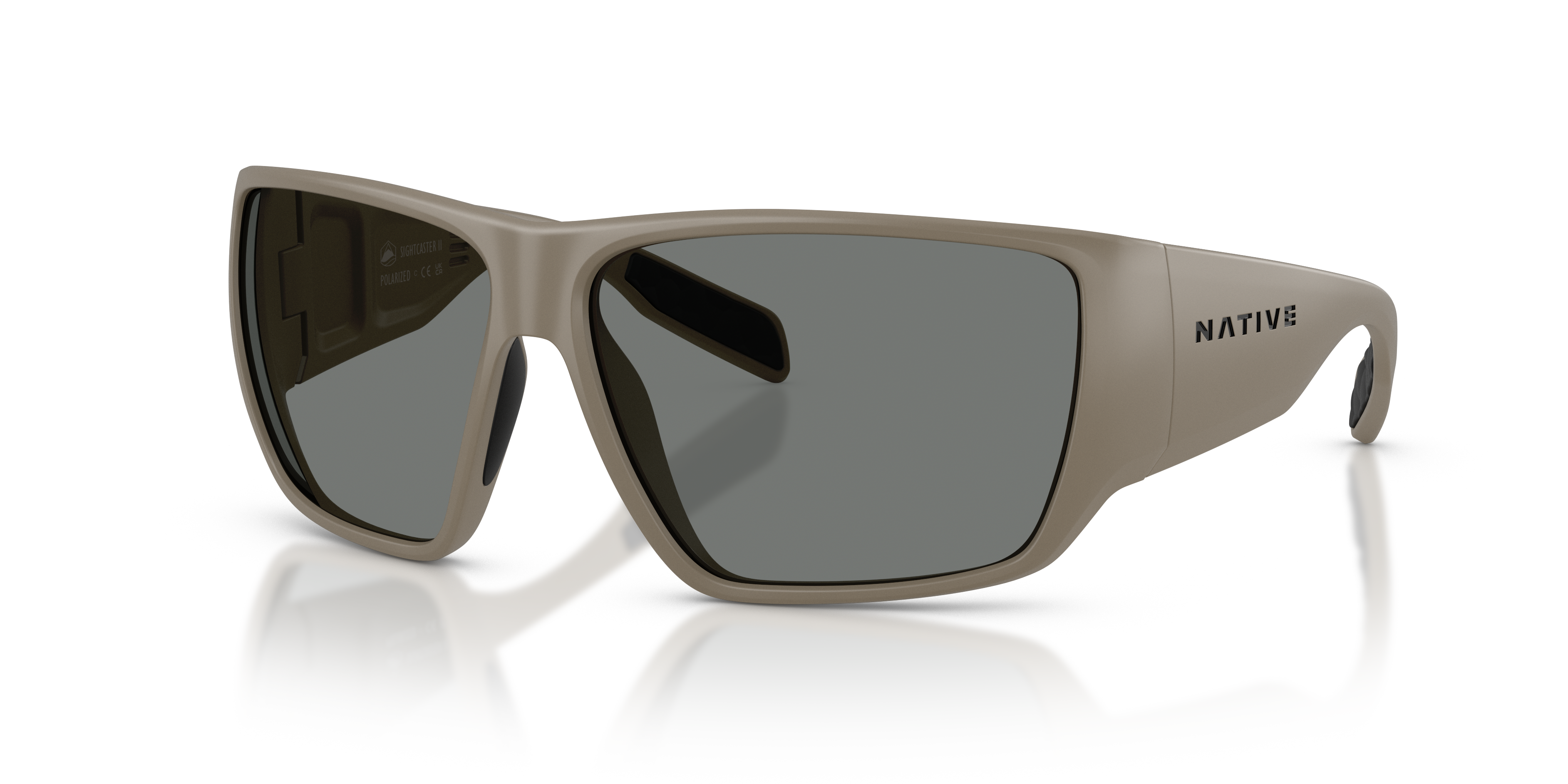 eye　ピーチ2 Sightcaster II Sunglasses Grey Polarized | Native Eyewear®