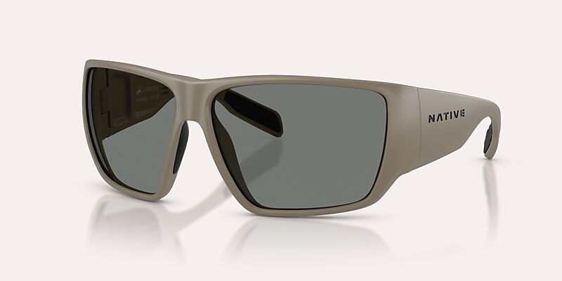 Lunettes de soleil Native Sightcaster II L (64-13) avec Gris Polarisant verre et Désert Havane mat monture Image 1 de 6