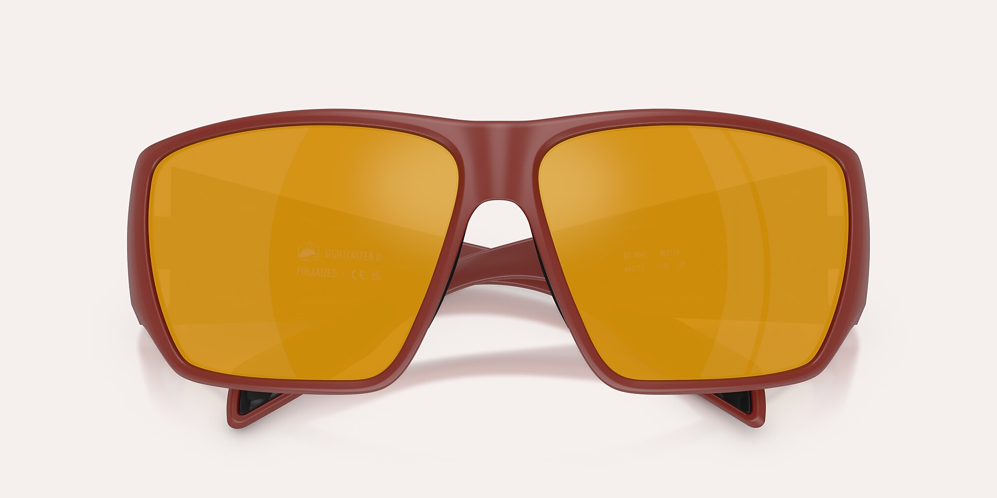 Sunglasses Native Sightcaster II L (64-13) with Bronze Reflex Polarized lens and Red frame Image 6 of 7