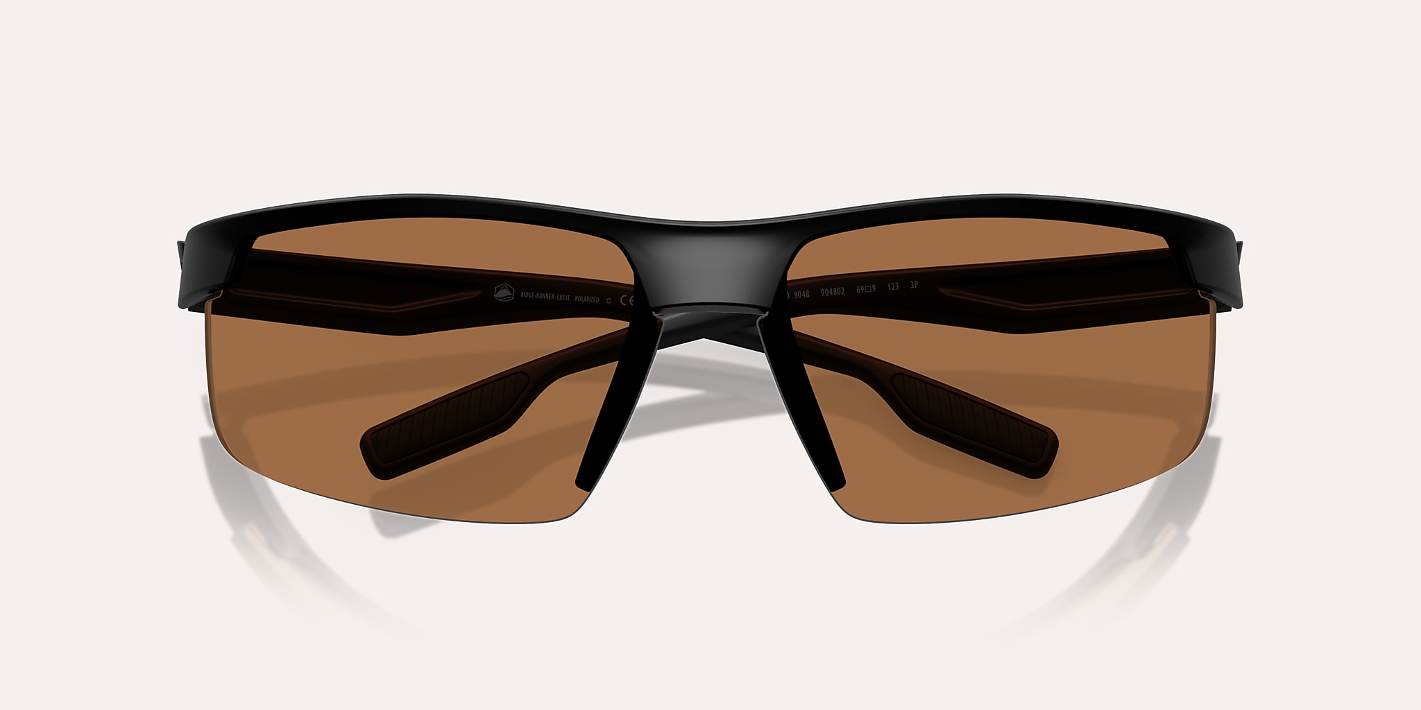 Sunglasses Native Ridge-Runner Crest XL (69-09) with Brown Polarized lens and Matte Black frame Image 5 of 6