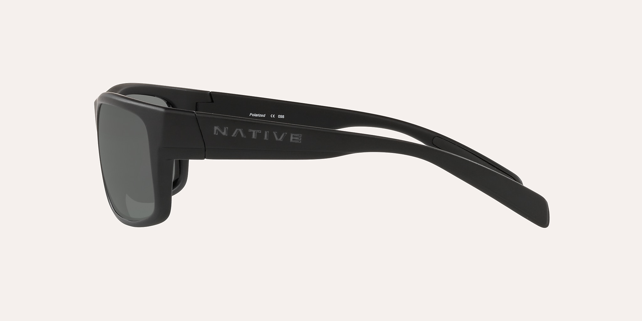 Sunglasses Native Ashdown M (59-17) with Grey lens and Matte Black frame Image 3 of 4