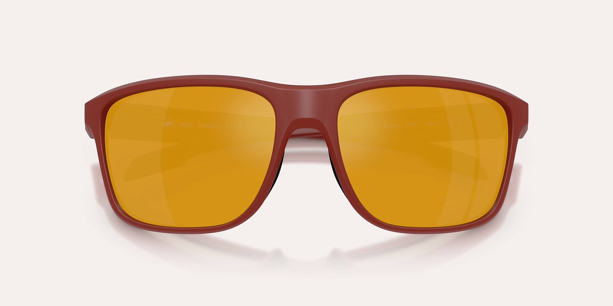 Sunglasses Native Gorge L (59-17) with Bronze Reflex Polarized lens and Red frame Image 5 of 5