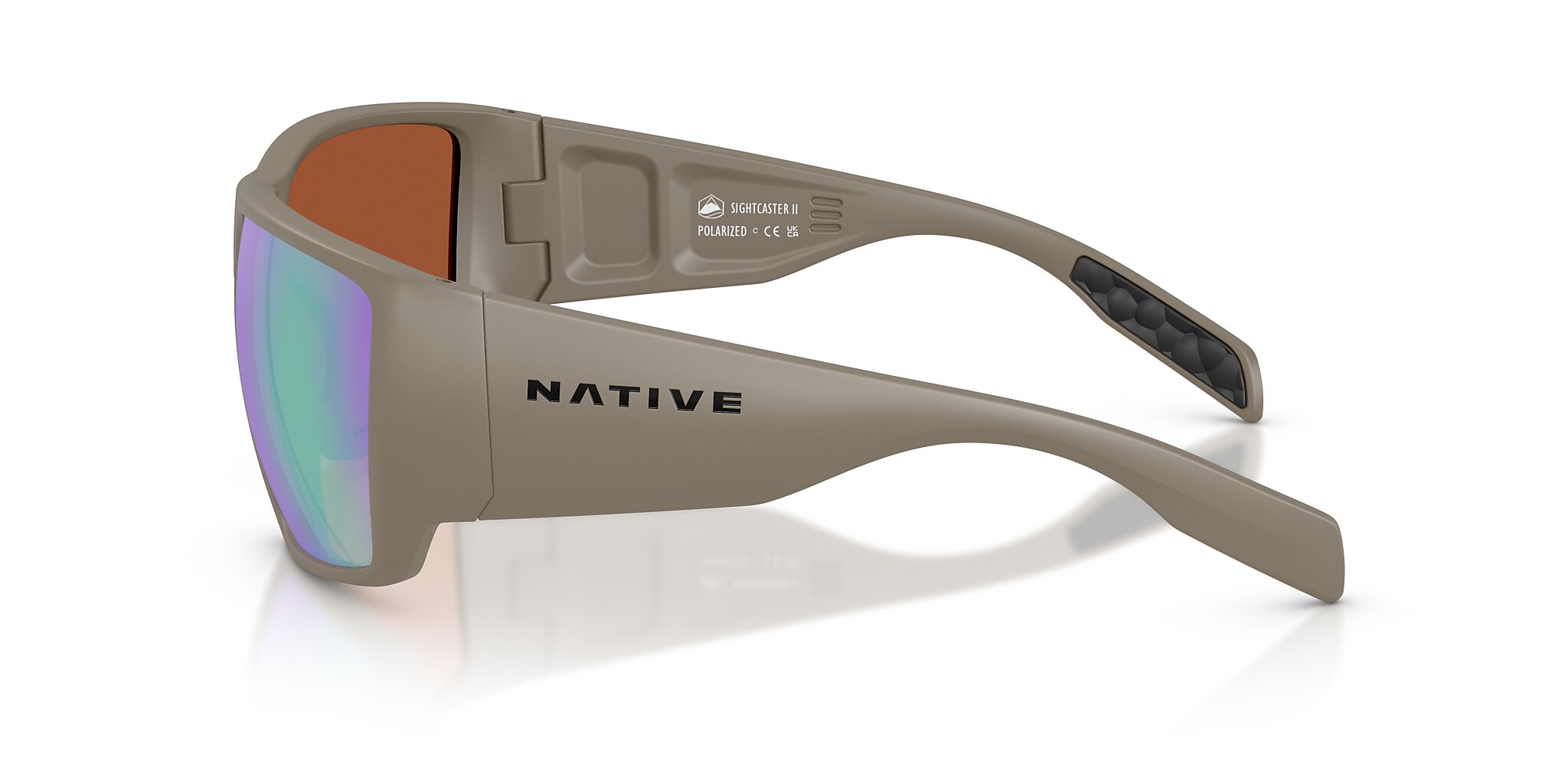 Sightcaster II Sunglasses Green Reflex Polarized | Native Eyewear®