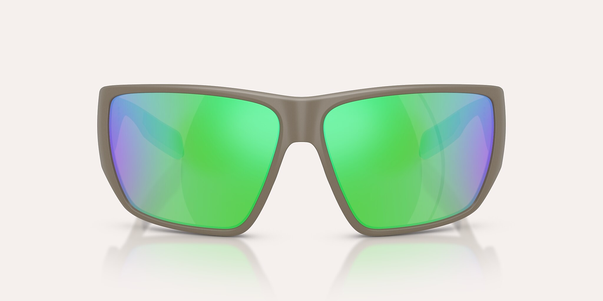 Sunglasses Native Sightcaster II L (64-13) with Green Reflex Polarized lens and Matte Desert Tan frame Image 2 of 6