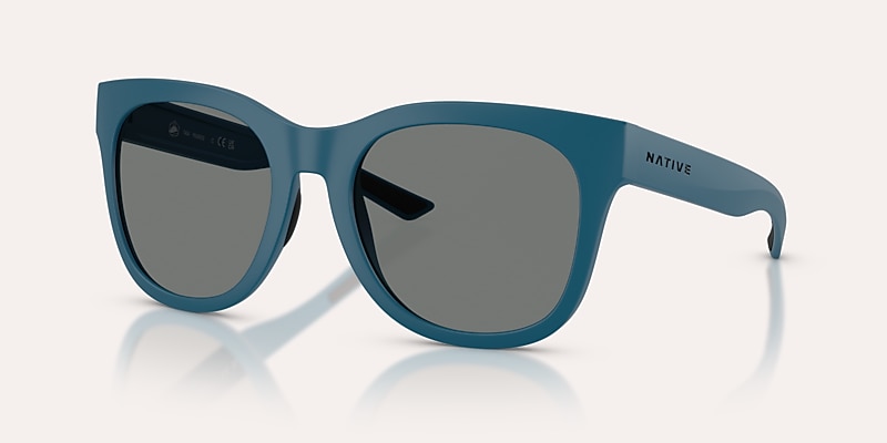 Sunglasses Native Tiaga XL (55-20) with Grey Polarized lens and Overland Blue frame Image 1 of 5