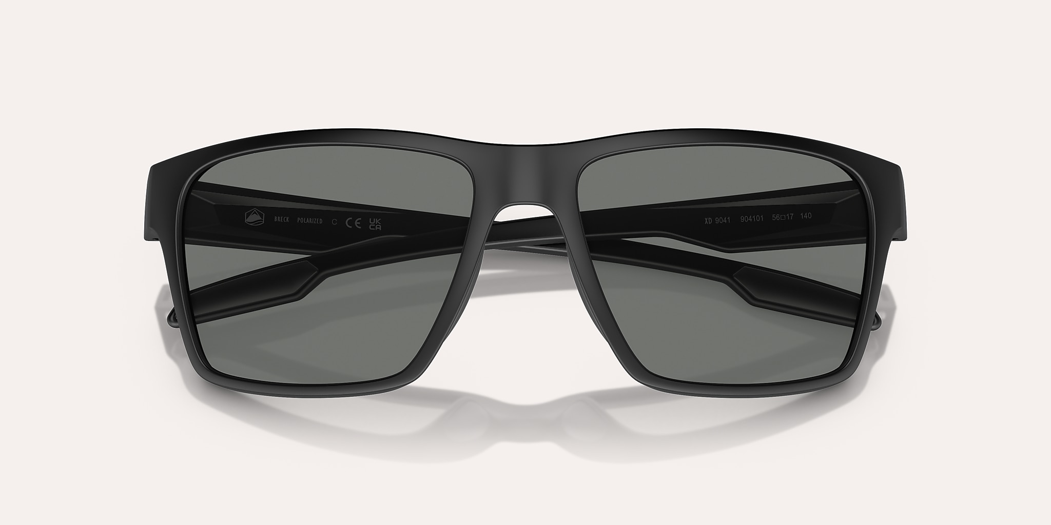 Lunettes de soleil Native Breck XL (56-17) avec Gris Polarisant verre et Noir mat monture Image 5 de 5
