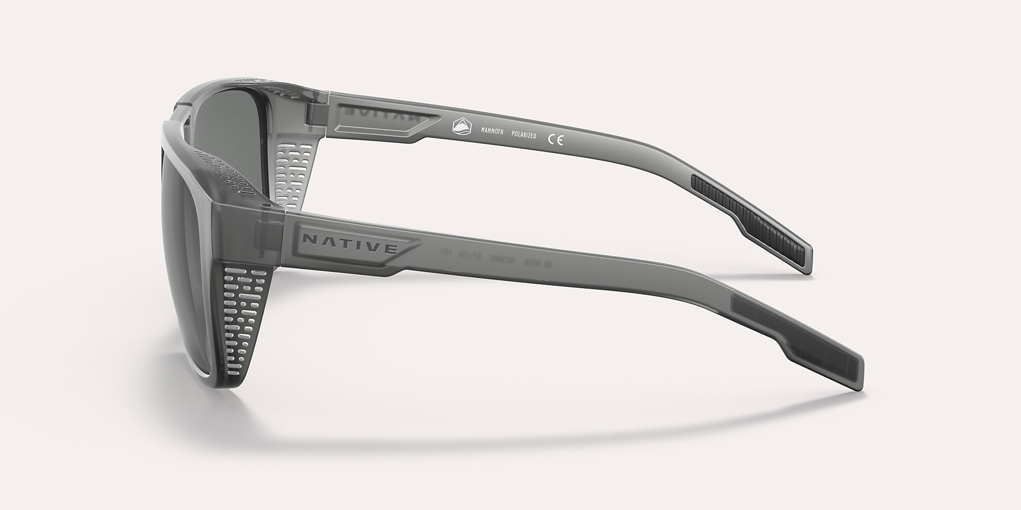 Sunglasses Native Mammoth XL (57-16) with Grey lens and Matte Smoke Crystal frame Image 3 of 5