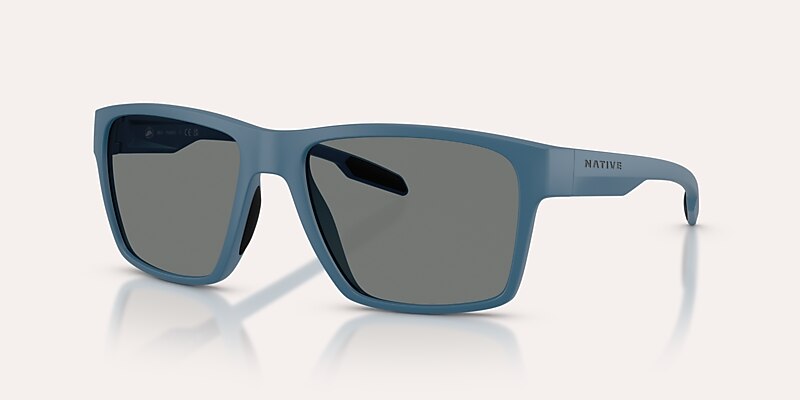 Sunglasses Native Breck XL (56-17) with Grey Polarized lens and Overland Blue frame Image 1 of 5