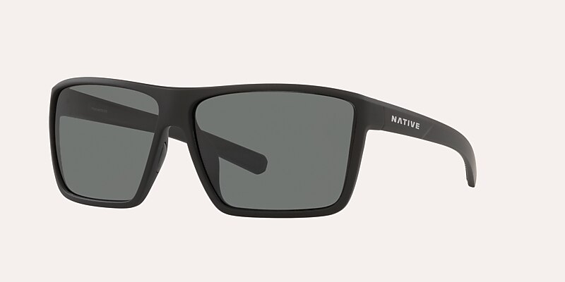 Sunglasses Native Wells XL M (64-12) with Gray lens and Matte Black frame Image 1 of 4