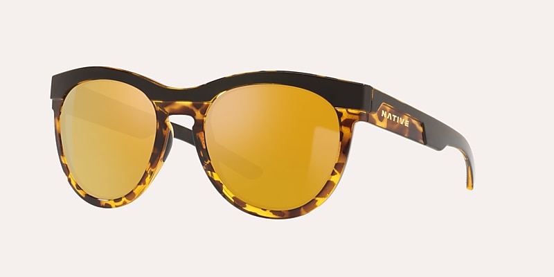 Sunglasses Native La Reina L (55-20) with Bronze Reflex lens and Black/Tortoise frame Image 1 of 4
