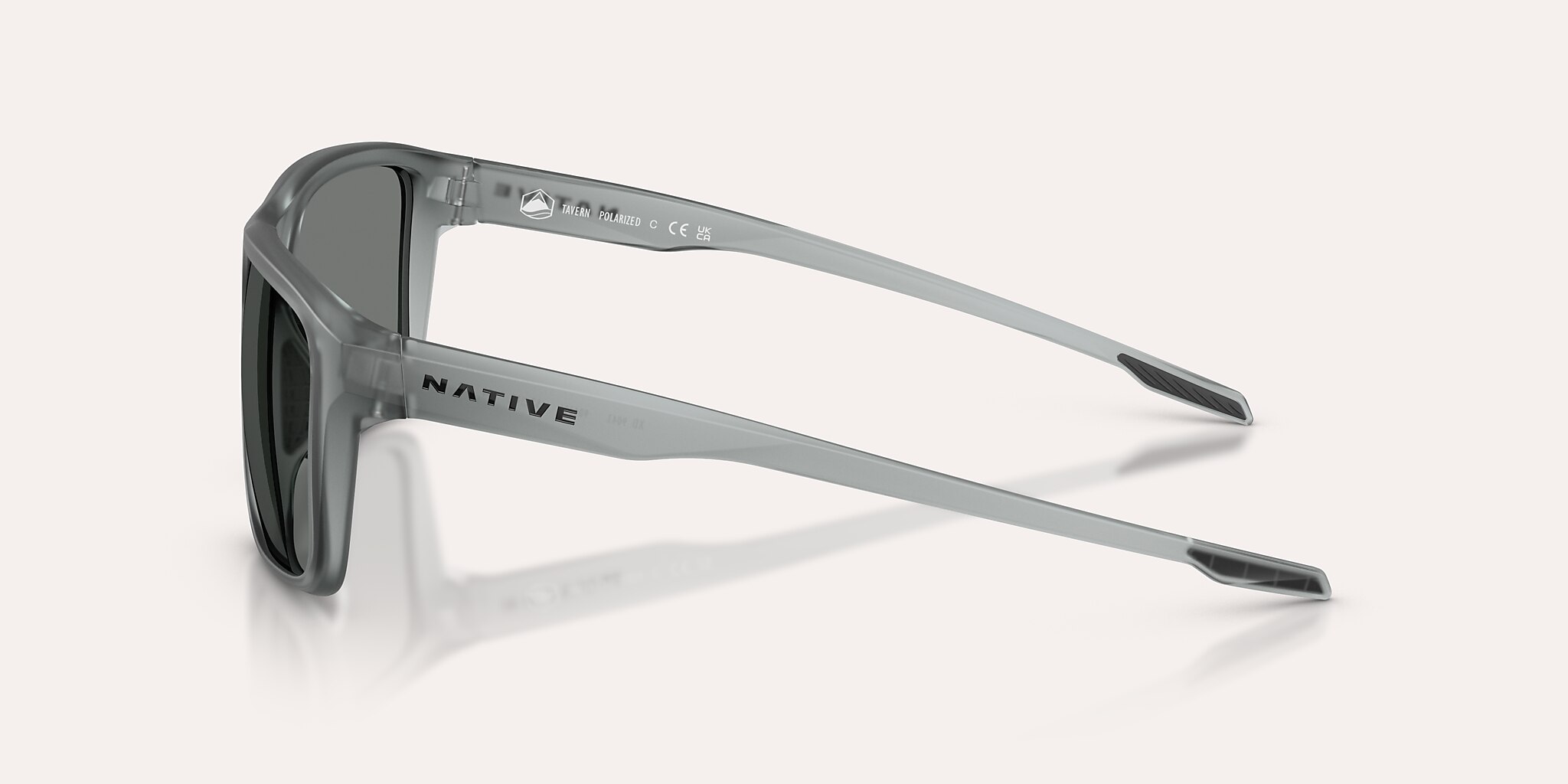 Sunglasses Native Tavern M (57-17) with Grey Polarized lens and Matte Smoke Crystal frame Image 3 of 6