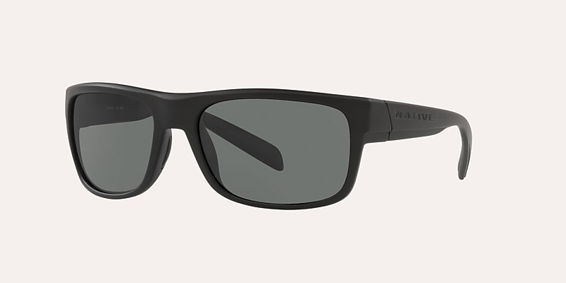 Sunglasses Native Ashdown M (59-17) with Grey lens and Matte Black frame Image 1 of 4