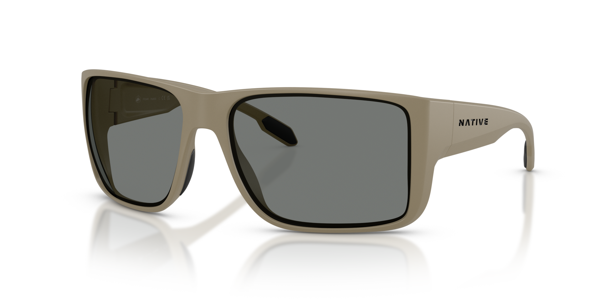 Badlands XL Sunglasses Grey Polarized | Native Eyewear®