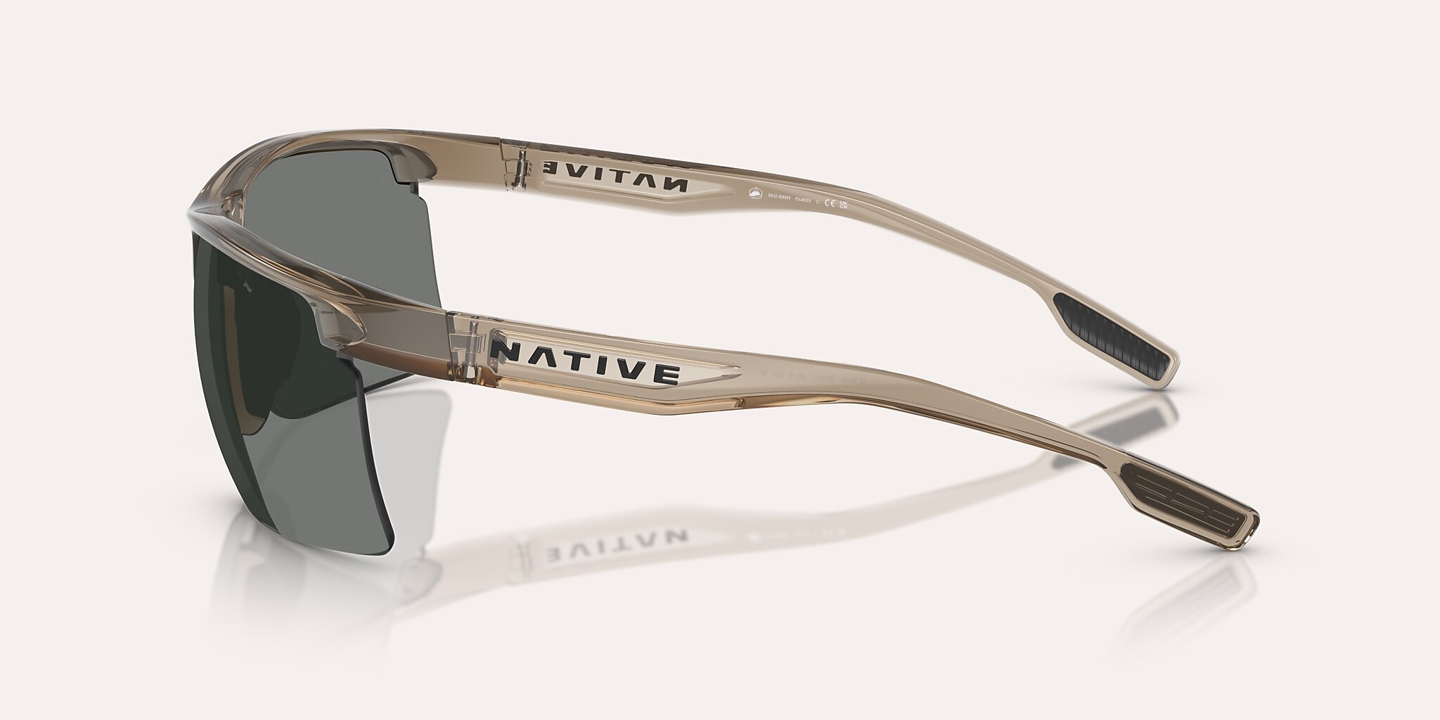 Sunglasses Native Ridge-Runner XL (68-09) with Grey Polarized lens and Smokey Quartz frame Image 3 of 5
