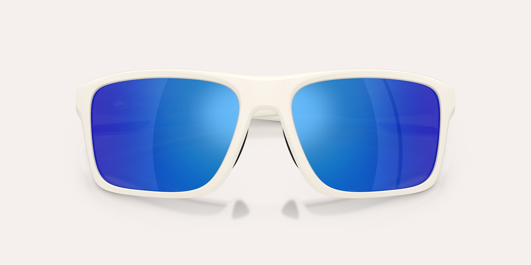 Sunglasses Native Tavern M (57-17) with Blue Reflex Polarized lens and Cloudveil White frame Image 5 of 6