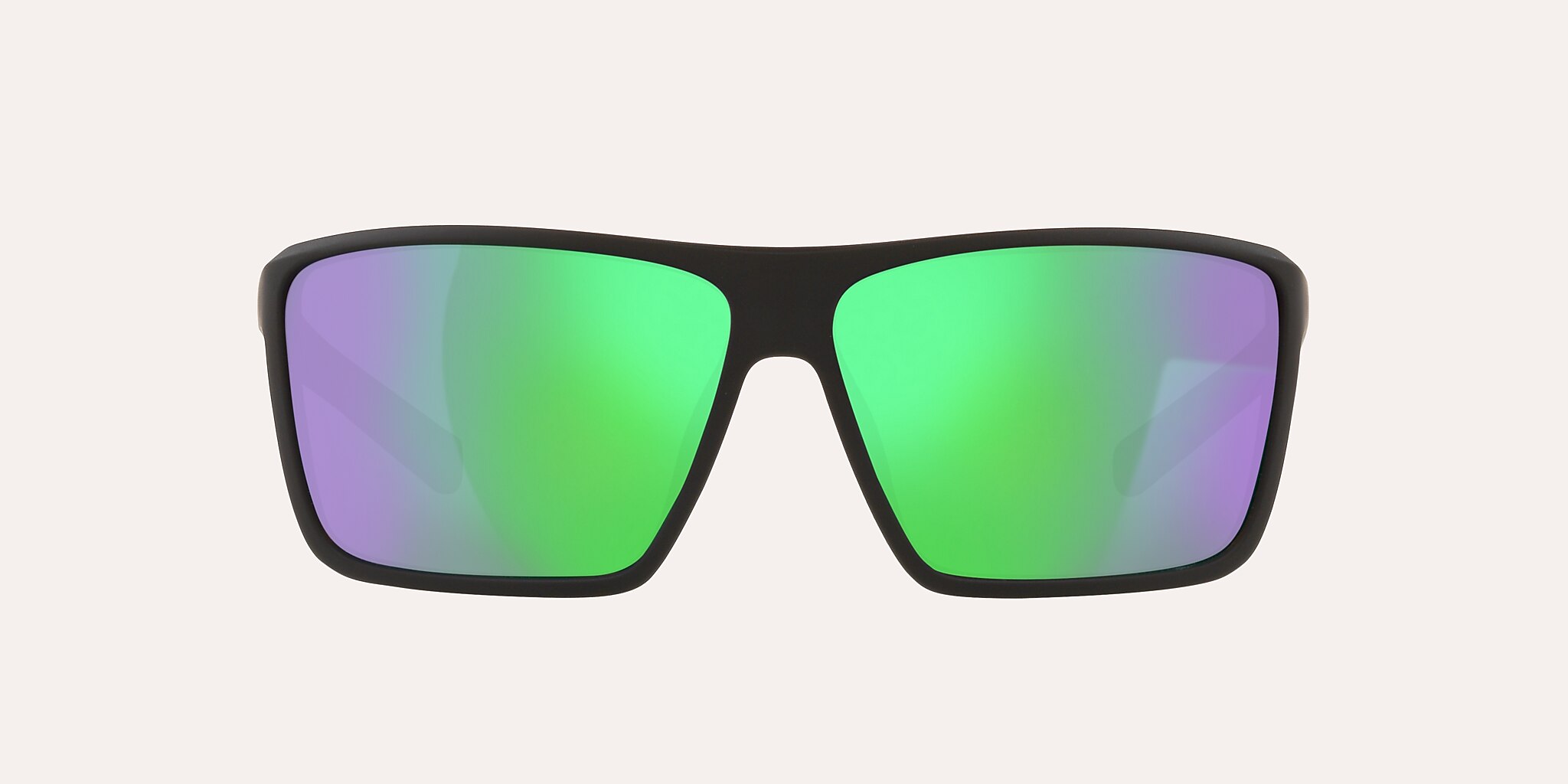 Sunglasses Native Wells XL M (64-12) with Green Reflex lens and Matte Black frame Image 2 of 4