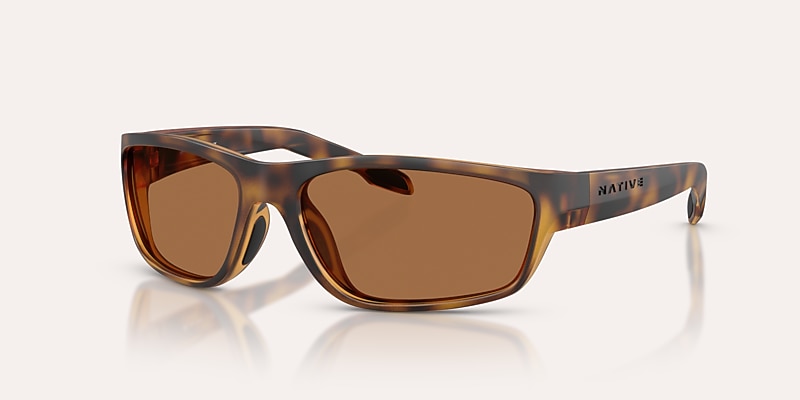 Sunglasses Native Craggy M (60-16) with Brown Polarized lens and Matte Tortoise frame Image 1 of 5