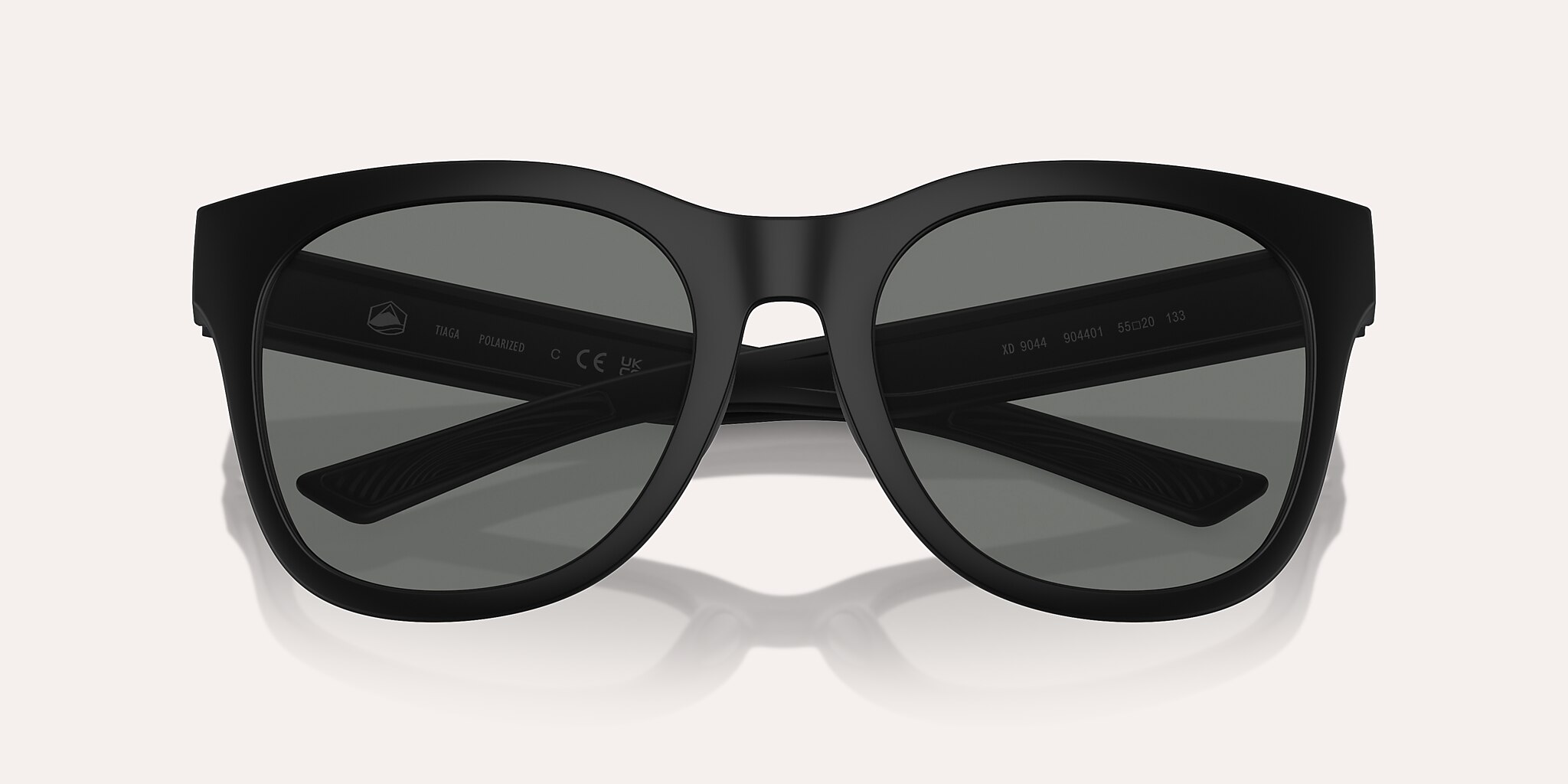 Lunettes de soleil Native Tiaga XL (55-20) avec Gris Polarisant verre et Noir mat monture Image 5 de 5