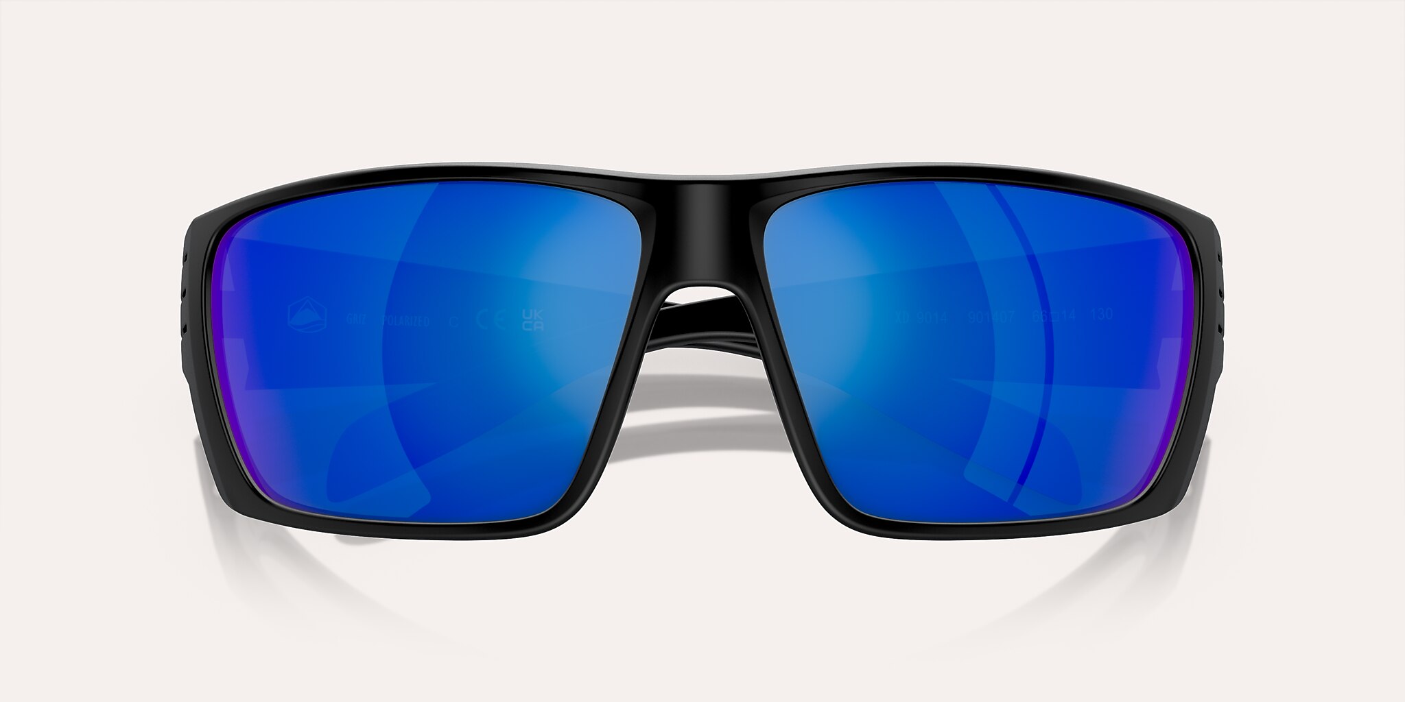 Sunglasses Native Griz L (66-14) with Blue Reflex lens and Matte Black frame Image 5 of 5