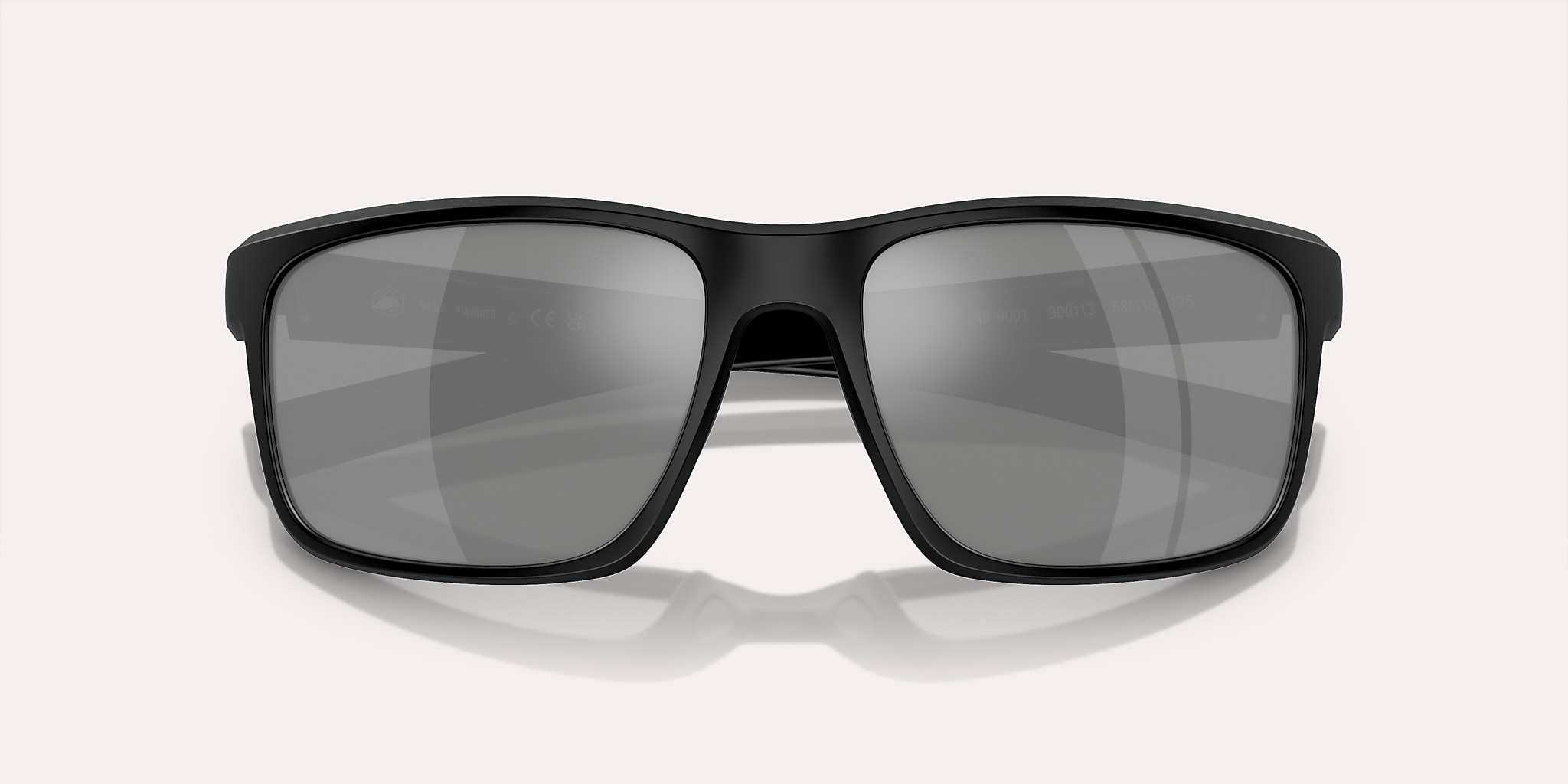 Sunglasses Native Wells L (58-18) with Silver Reflex lens and Matte Black frame Image 5 of 5