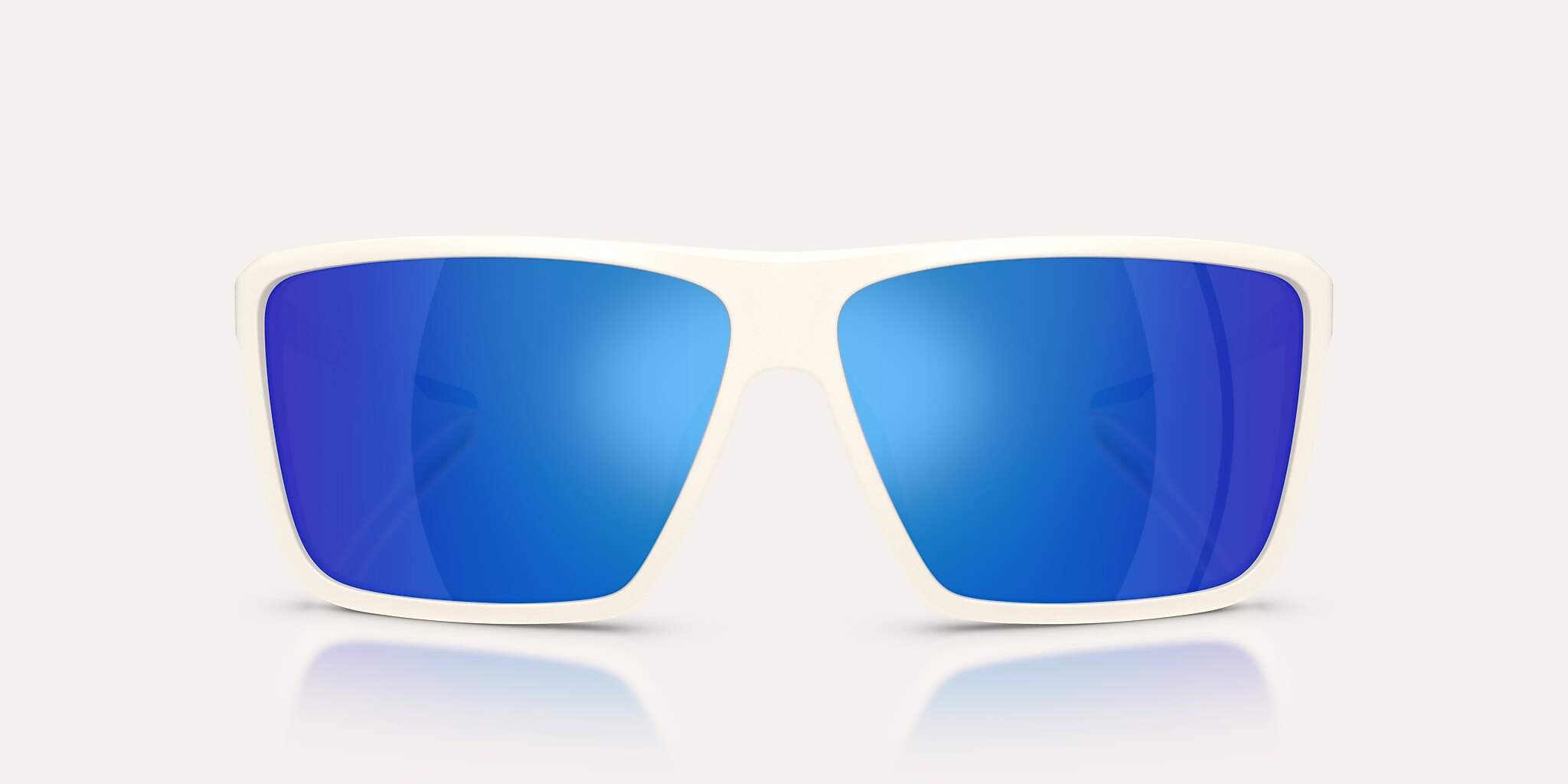 Sunglasses Native Tavern XL XL (64-12) with Blue Reflex Polarized lens and Cloudveil White frame Image 2 of 5