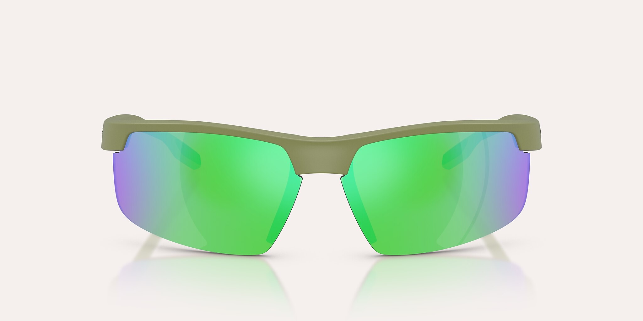Sunglasses Native Ridge-Runner Crest XL (69-09) with Green Reflex Polarized lens and Forest Mist Green frame Image 2 of 7