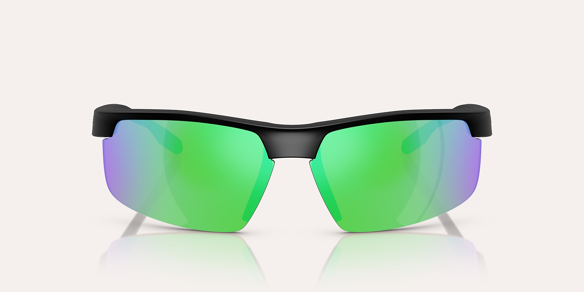 Sunglasses Native Ridge-Runner Crest XL (69-09) with Green Reflex Polarized lens and Matte Black frame Image 2 of 6