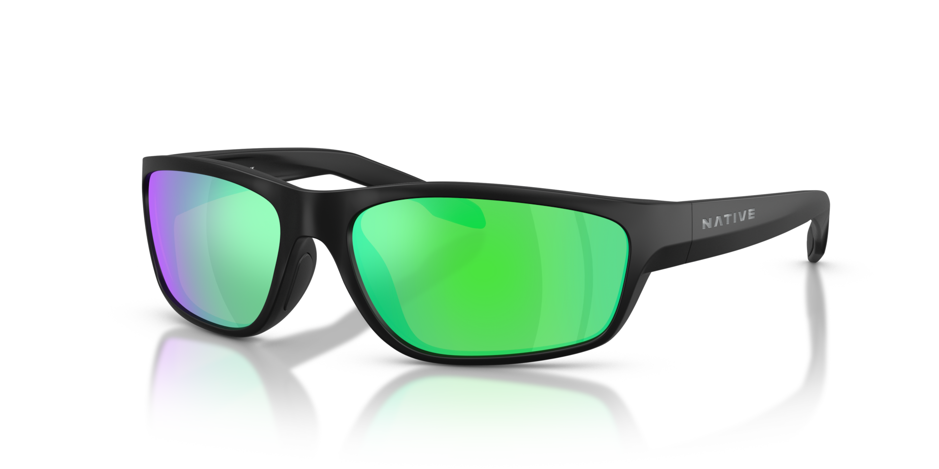 Craggy Sunglasses Green Reflex Polarized | Native Eyewear®